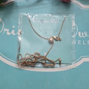 Origami Owl Rose Gold Bolo Box Chain Necklace
